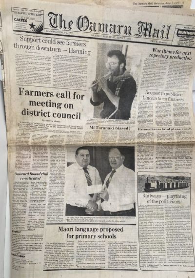 OLD NEWSPAPER: The Oamaru Mail - Saturday, 7 June 1986