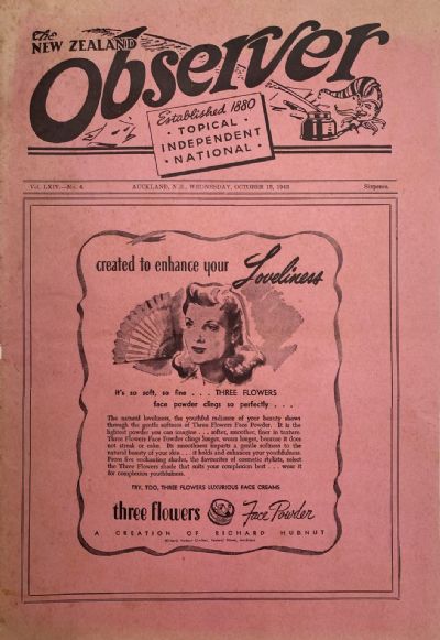 OLD NEWSPAPER: The New Zealand Observer - Vol. LXIV, No. 4 - 13 October 1943