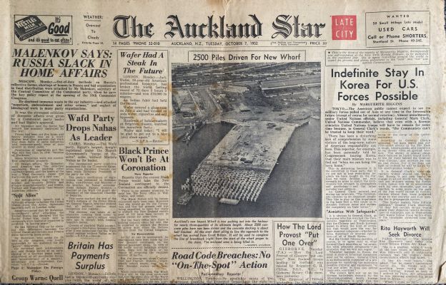 OLD NEWSPAPER: The New Zealand Herald - Tuesday, 7 October 1952