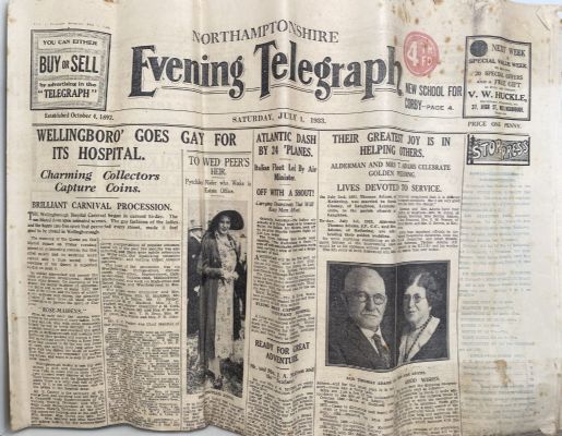 OLD NEWSPAPER: The Evening Telegraph, Northamptonshire - Saturday, 1 July 1933