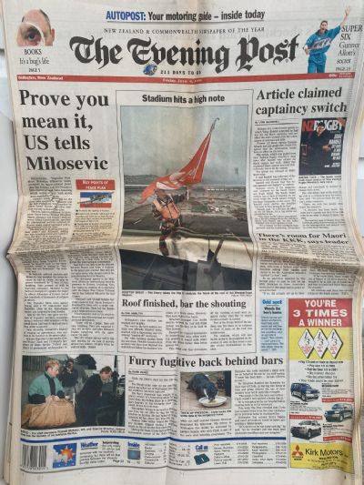 OLD NEWSPAPER: The Evening Post, Wellington - Friday, 4 June 1999