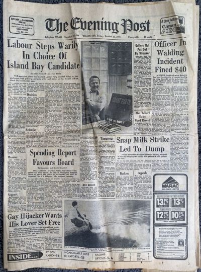 OLD NEWSPAPER: The Evening Post, Wellington - Friday, 21 October 1977