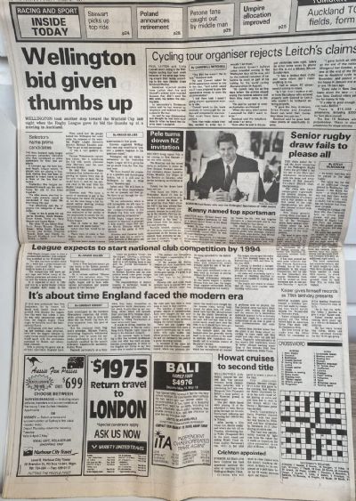 OLD NEWSPAPER: The Dominion, Wellington - Thursday, 21 March 1991