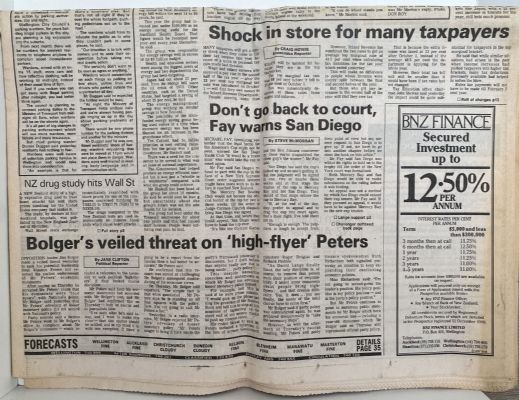 OLD NEWSPAPER: The Dominion, Wellington - Saturday, 1 April 1989