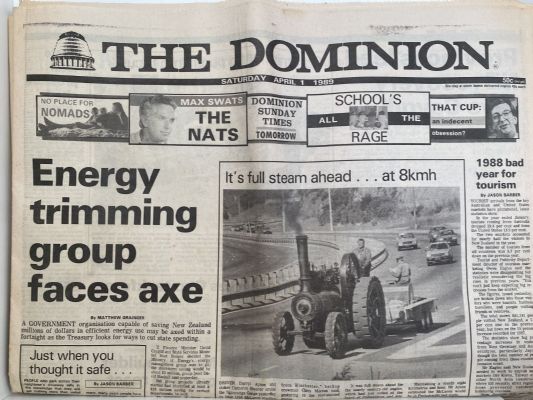 OLD NEWSPAPER: The Dominion, Wellington - Saturday, 1 April 1989