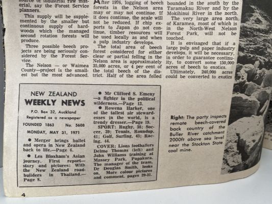 OLD NEWSPAPER: New Zealand Weekly News - No. 5608, 31 May 1971