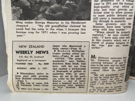 OLD NEWSPAPER: New Zealand Weekly News - No. 5600, 5 April 1971