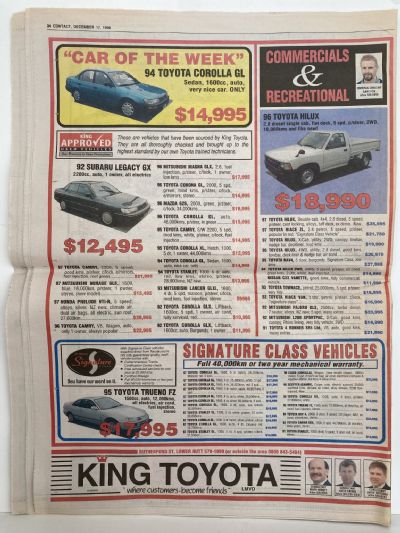 OLD NEWSPAPER: Contact, Wellington - 17 December 1998