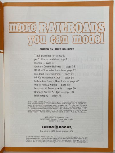 MORE RAILROADS YOU CAN MODEL