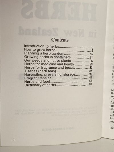 HERBS IN NEW ZEALAND