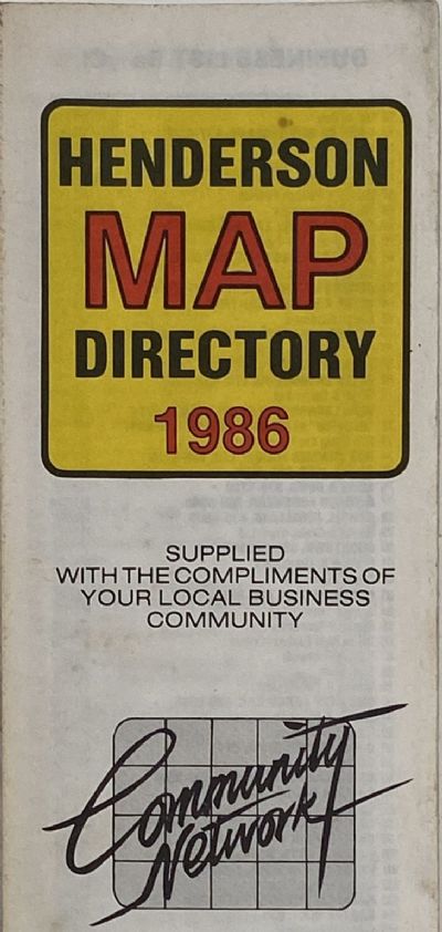 HENDERSON MAP DIRECTORY 1986