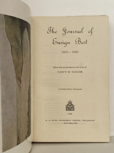 THE JOURNAL OF ENSIGN BEST 1837-1843