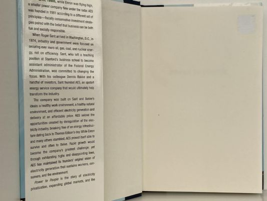 POWER TO THE PEOPLE: The Inside Story of AES and the Globalization of Electricity