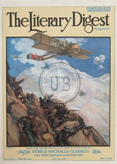 VINTAGE POSTER: The Literary Digest cover 1918