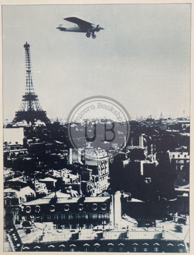 VINTAGE POSTER: Flying past Eiffel Tower 1927