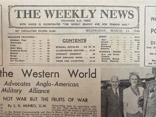 OLD NEWSPAPER: The Weekly News - No. 4294, 13 March 1946