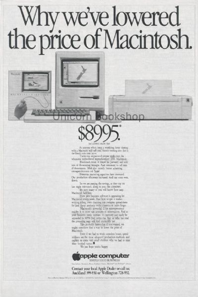VINTAGE NEWSPAPER ADVERT: Apple Macintosh Computers 1984