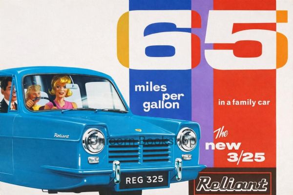 VINTAGE POSTER: 1965 Reliant Regal 325