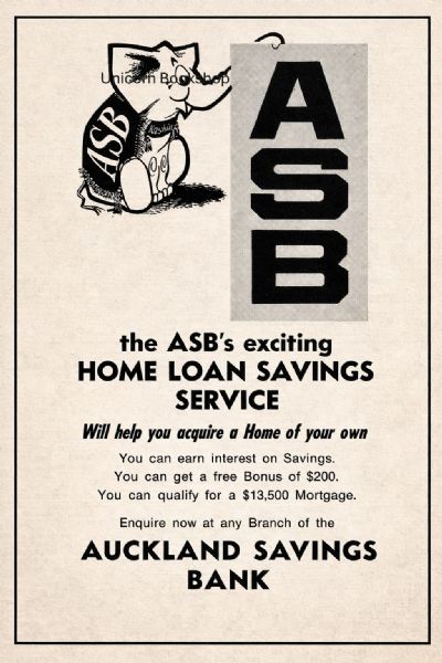 VINTAGE POSTER: Auckland Savings Bank 1970