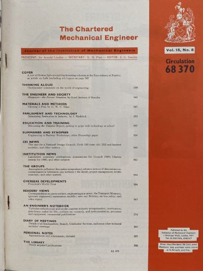 The Chartered Mechanical Engineer - September 1968