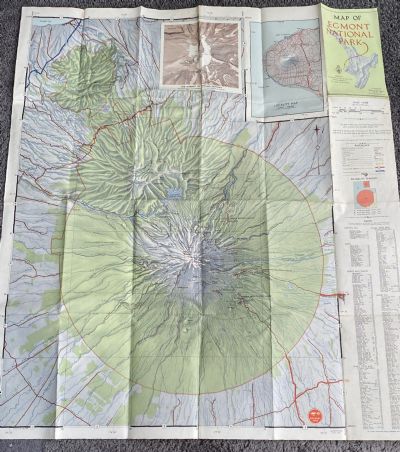 VINTAGE MAP: Egmont National Park 1960s
