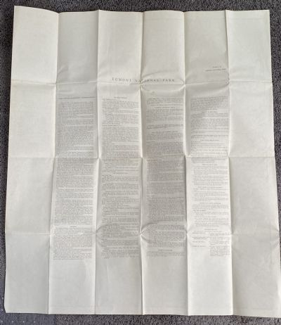 VINTAGE MAP: Egmont National Park 1960s