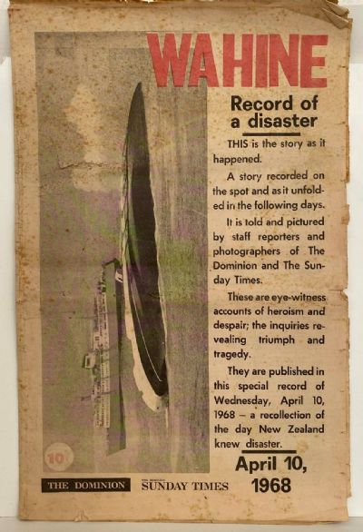 OLD NEWSPAPER: The Dominion Sunday Times - 10 April 1968 - Wahine Disaster