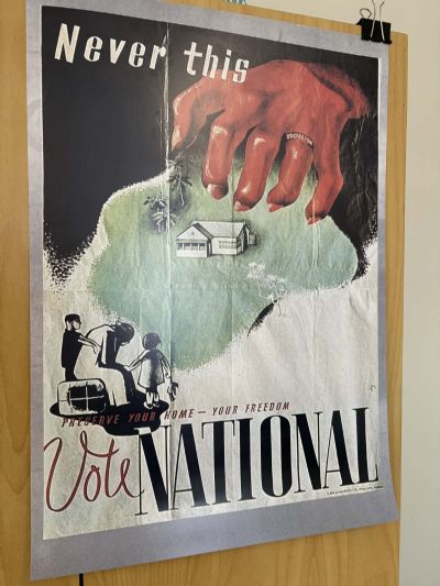 VINTAGE POSTER: Vote National 1938