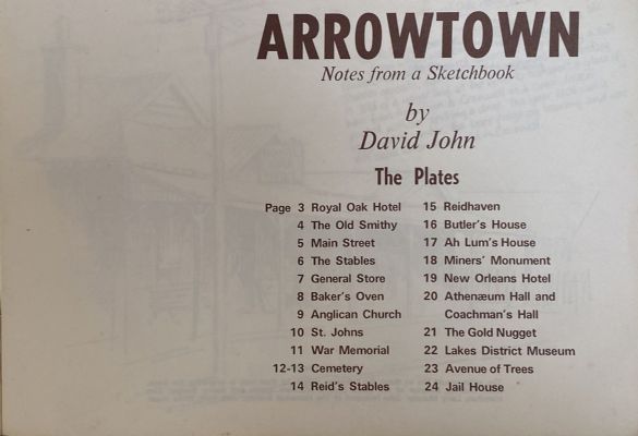 ARROWTOWN Notes from a Sketchbook