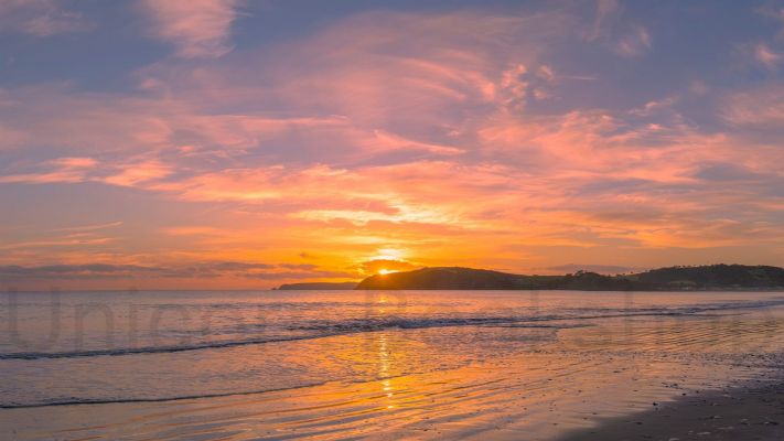 WALL PRINT: Sunrise at Omaha Beach, North Auckland