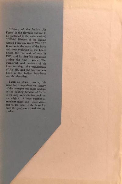 OFFICIAL HISTORY OF THE INDIAN ARMED FORCES IN THE SECOND WORLD WAR 1939-45