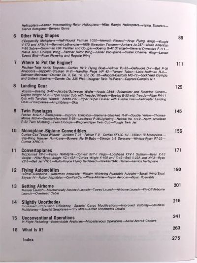 UNCONVENTIONAL AIRCRAFT