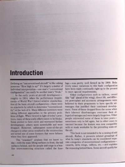 UNCONVENTIONAL AIRCRAFT