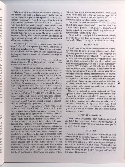 TWENTY-SEVENTH ANNUAL SYMPOSIUM: Of the National Free Flight Society 1994