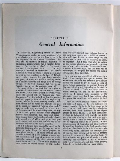 SIMPLE CARDBOARD MODELS