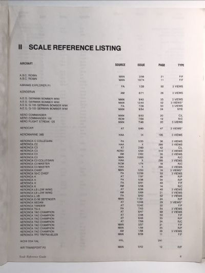 SCALE REFERENCE GUIDE