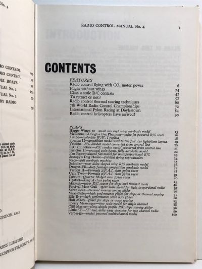RADIO CONTROL MANUAL NO. 4 1973