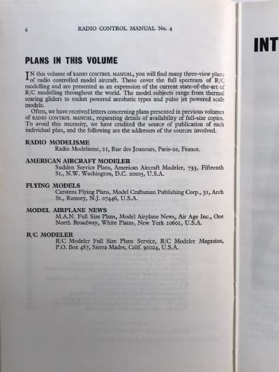 RADIO CONTROL MANUAL NO. 4 1973