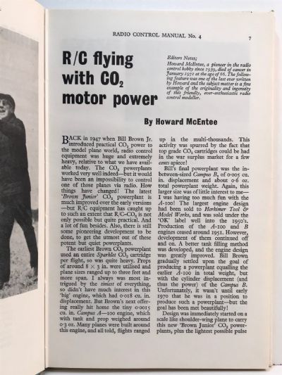 RADIO CONTROL MANUAL NO. 4 1973