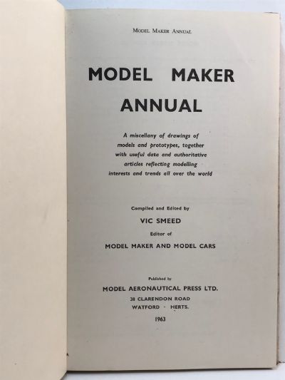 MODEL MAKER ANNUAL 1963