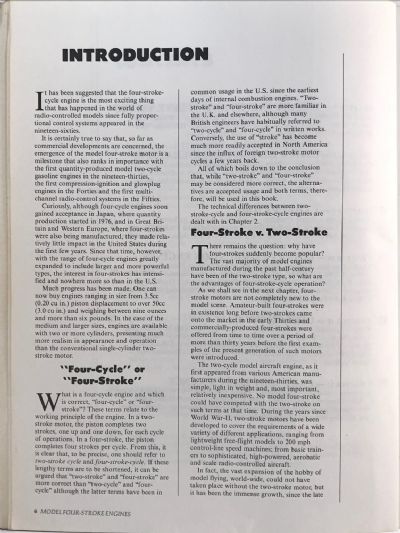 MODEL FOUR-STROKE ENGINES: The History, Design, Development