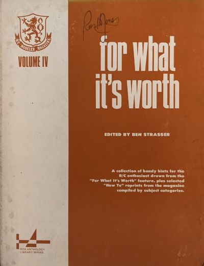 FOR WHAT IT'S WORTH: Volume IV