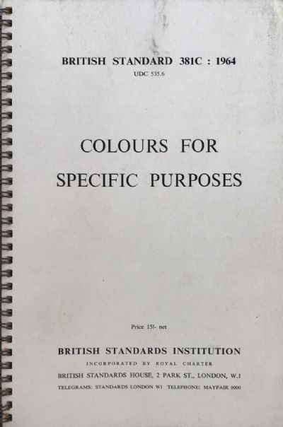 COLOURS FOR SPECIFIC PURPOSES