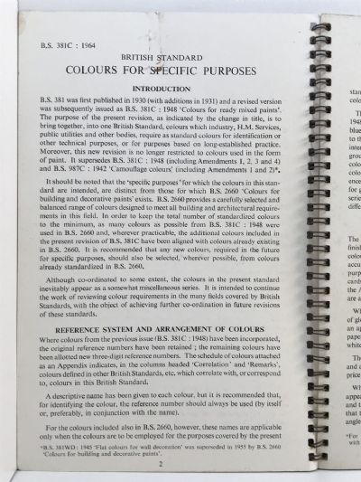 COLOURS FOR SPECIFIC PURPOSES