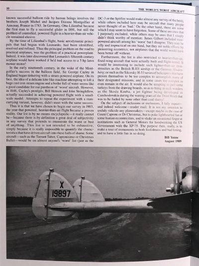 THE WORLD'S WORST AIRCRAFT