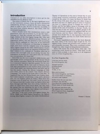 IN A NOW FORGOTTEN SKY: The 31st Fighter Group in WW2