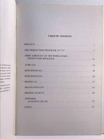 ENCYCLOPEDIA OF U.S. MILITARY AIRCRAFT: World War I Production Program - Vol 1+2