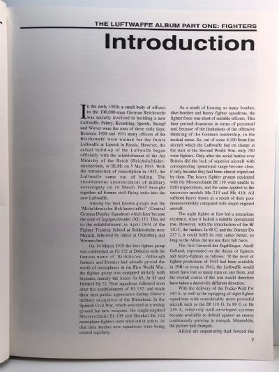 THE LUFTWAFFE ALBUM: Bomber and Fighter Aircraft of the German Air Force 1933-1945