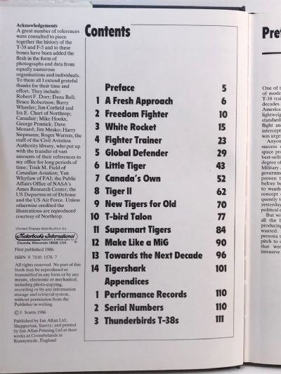 NORTHROP F-5 and F-20