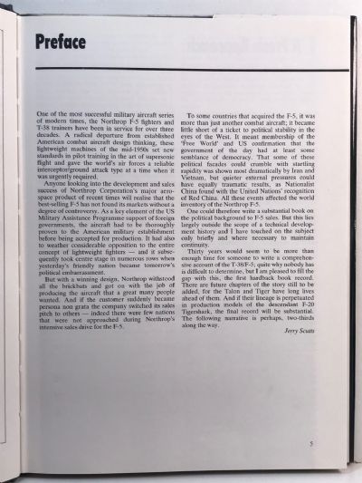 NORTHROP F-5 and F-20